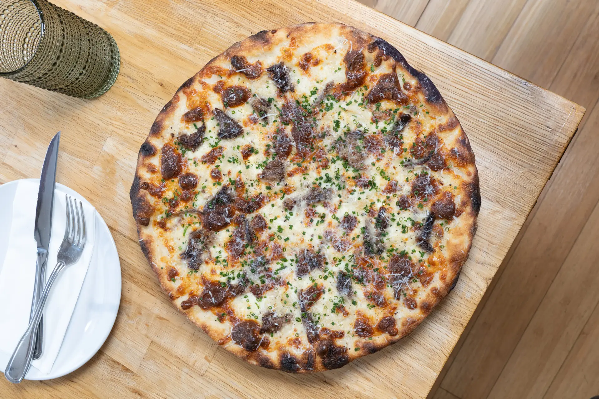 Delicious pizza at Alfreda